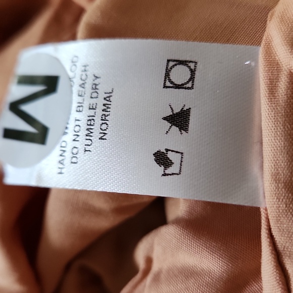 Monique Square Neck One Inch Straps Double Ruffle Midi Dress Size Medium W-640 - Picture 5 of 5